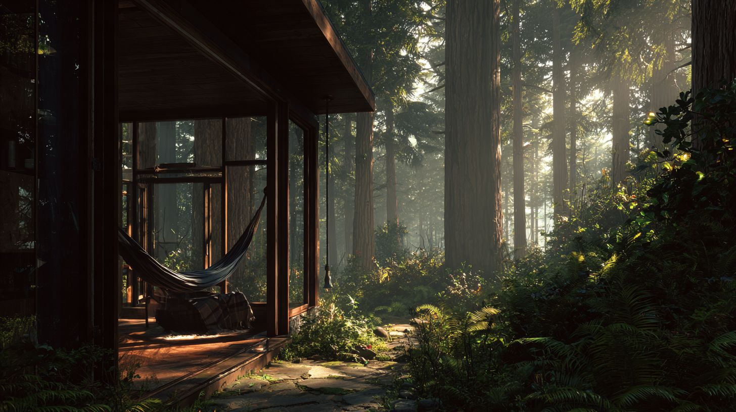 forest cabin