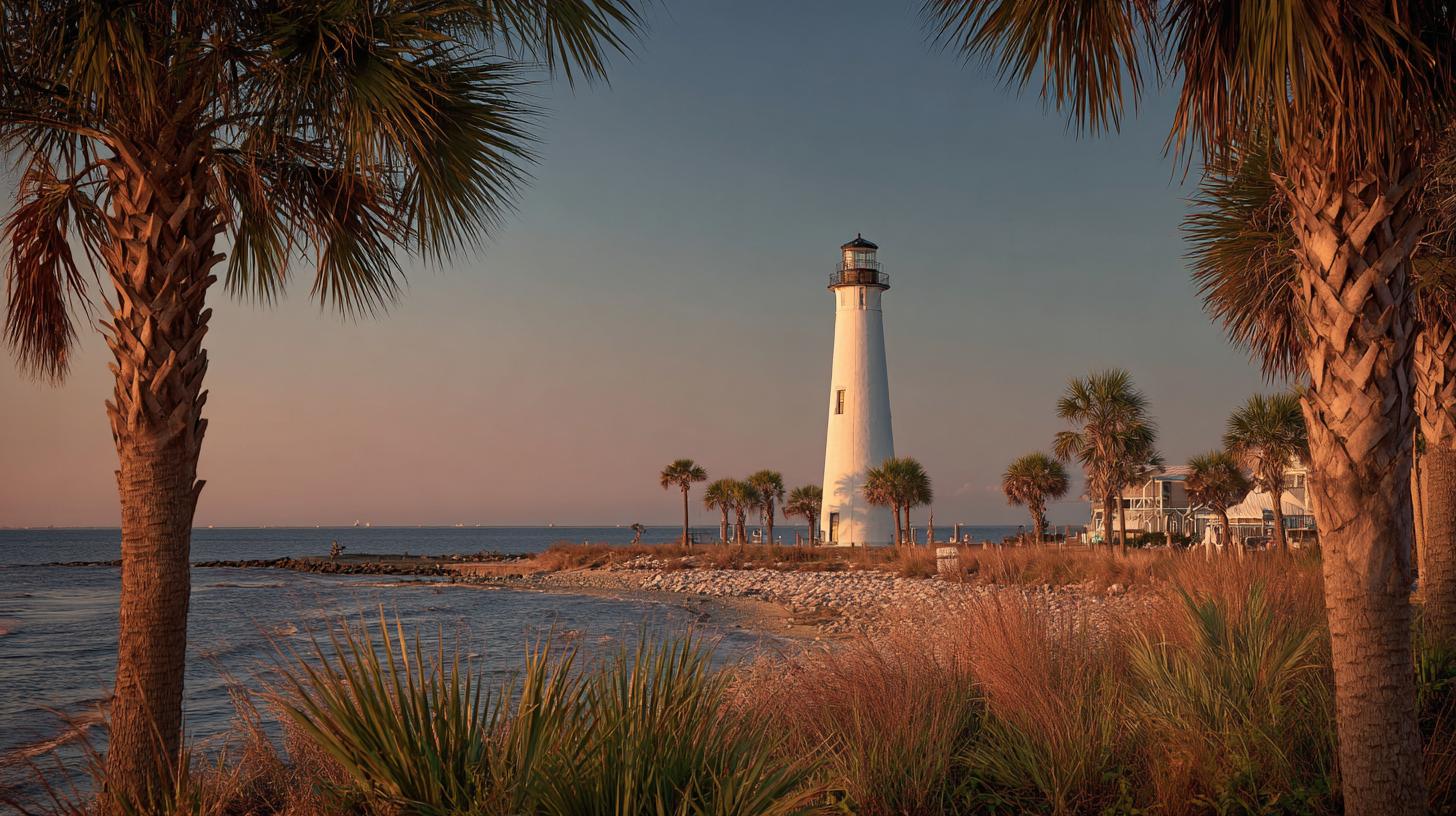 travelnerd-photorealistic-golden-hour-image-of-the-biloxi-lig-7fb71f3f-6690-4d05-8317-7d4ef05b5657-1