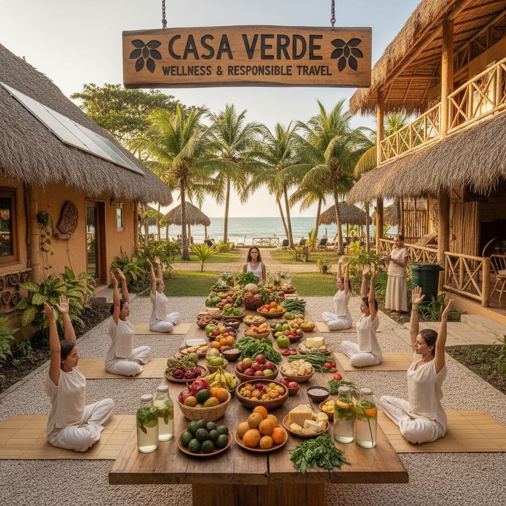 Elements of sustainable luxury tourism in Cartagena, featuring organic produce and eco-friendly practices for responsible travel vibes. Elements of sustainable luxury tourism in Cartagena, featuring organic produce and eco-friendly practices for responsible travel vibes.
