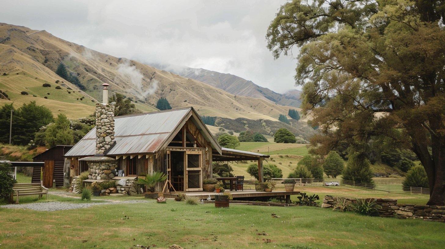 Picture of a cottage farmhouse in a village