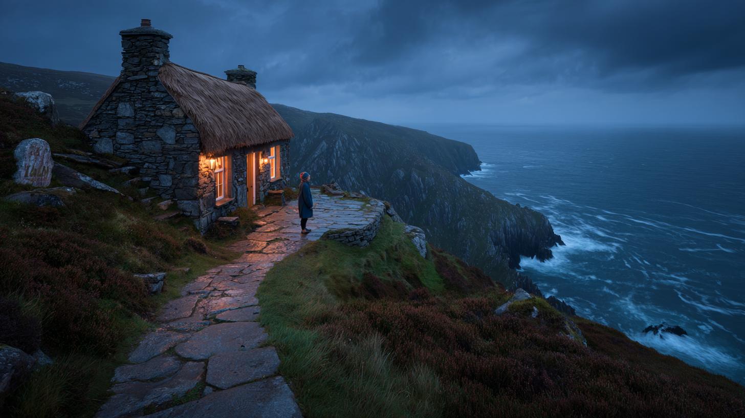 netli-07461-a-lone-traveler-stands-beside-a-lantern-lit-tradi-94a9b7e8-97bc-4fb7-b486-491f2d804ada-3