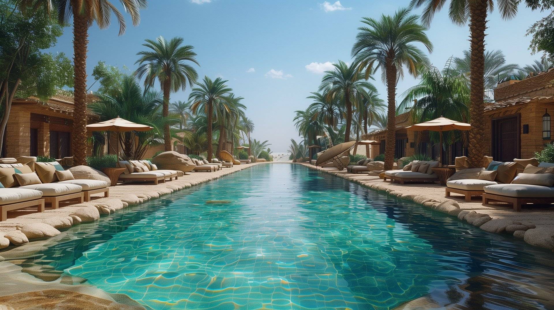 desert oasis in egypt