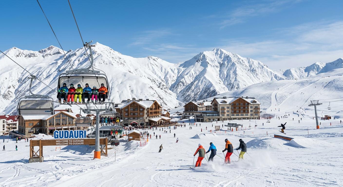 Celebrated ski resort in Gudauri featuring stunning winter landscapes and world-class facilities.