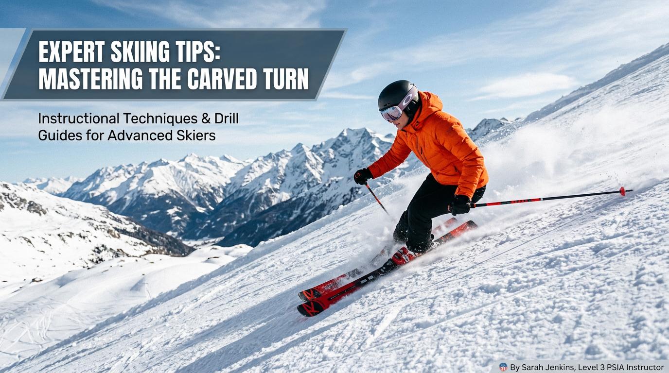 Ski blog image showcasing expert skiing tips, featuring dynamic winter sports photography that highlights skiing techniques for enthusiasts.