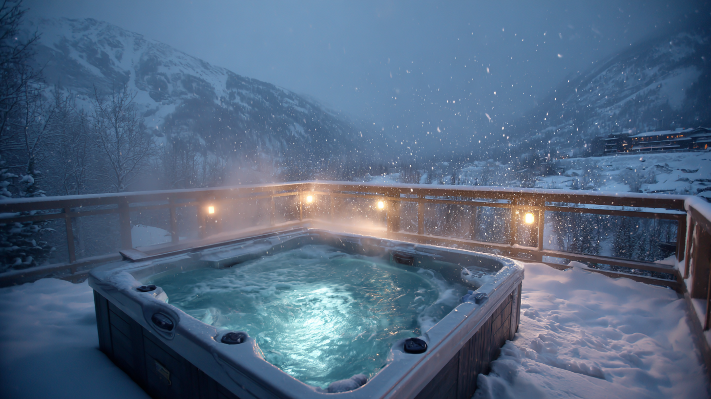 jacuzzi in the middle of snow