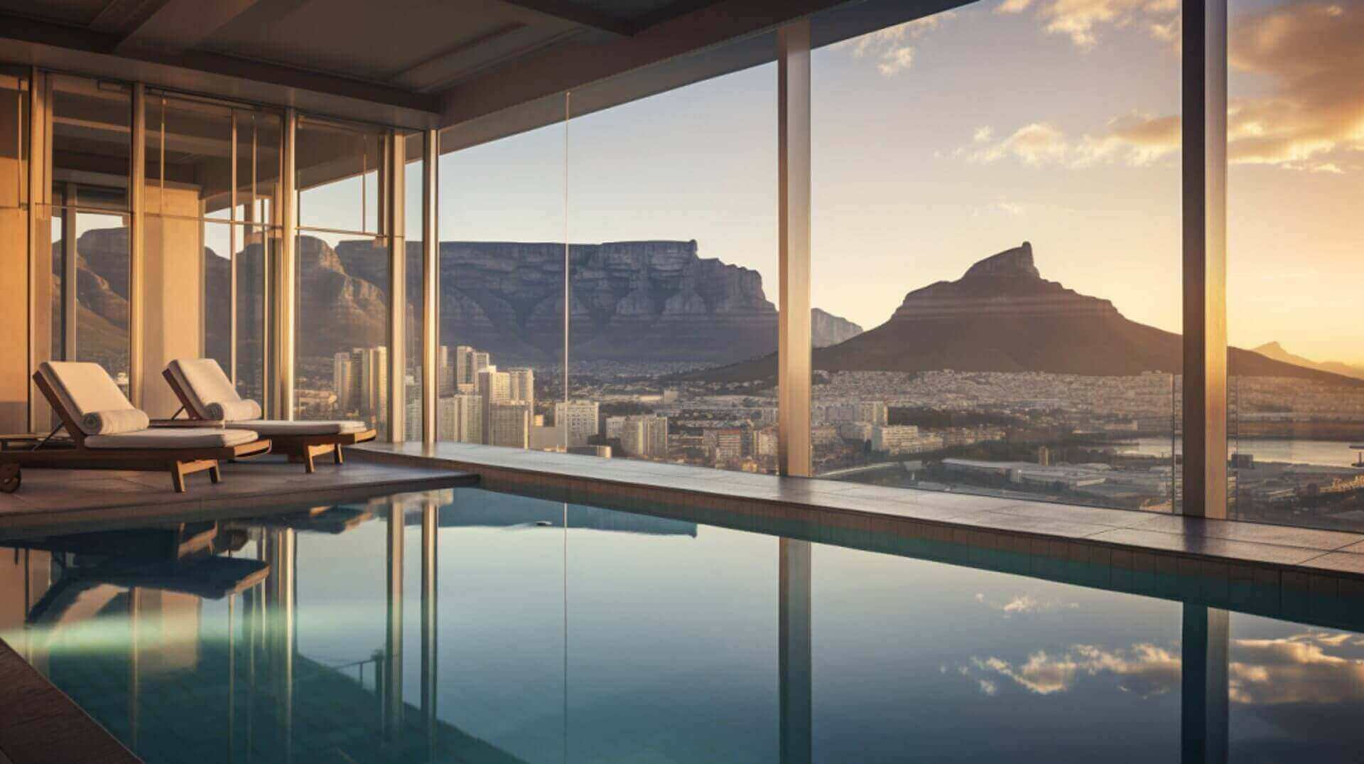 Hotel cape town bedroom view