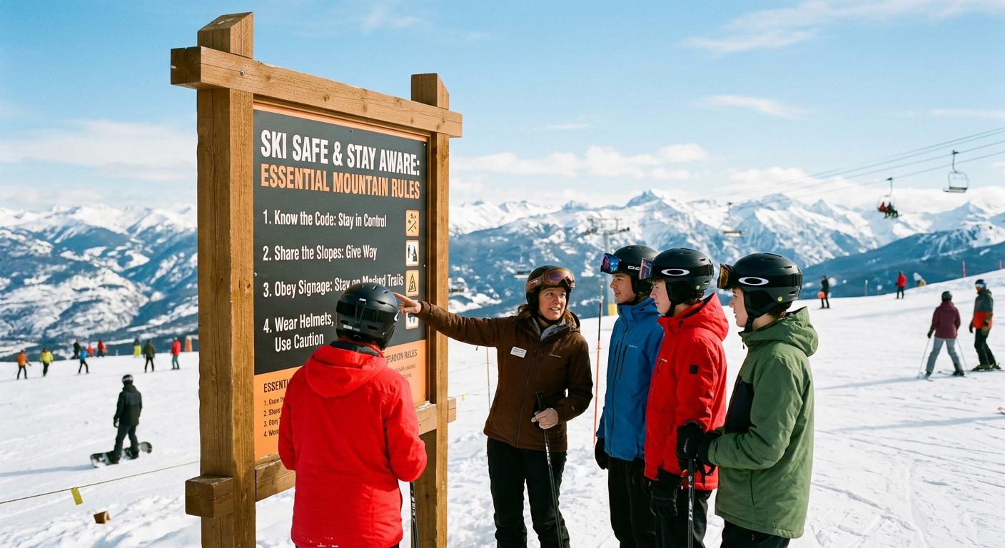 Ski safety awareness blog image featuring educational photography promoting responsible skiing and mountain awareness.