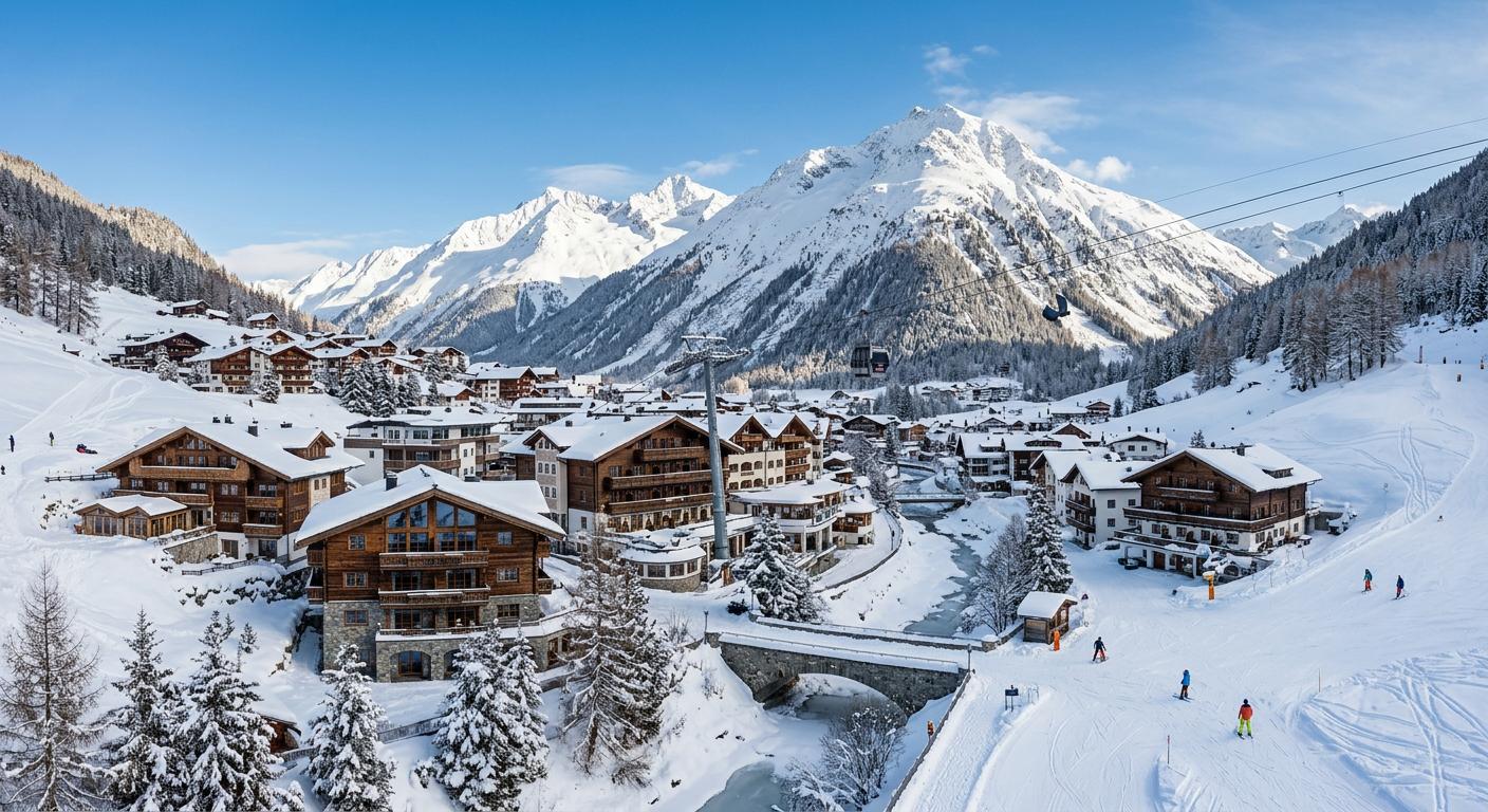 Premier mountain destination in Ischgl featuring stunning winter scenery and luxury accommodations, captured in high-end winter photography.