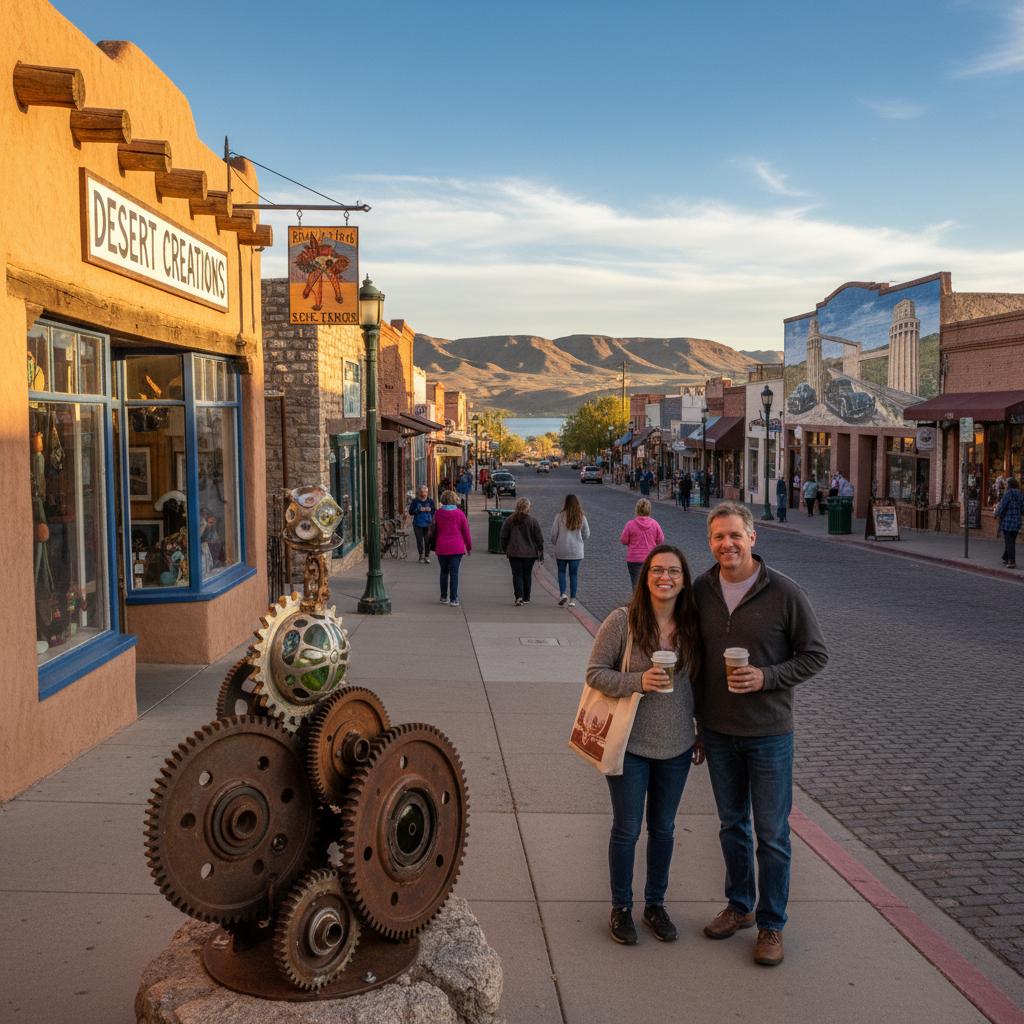 Boulder City capturing unique art galleries and cultural attractions for day trips.