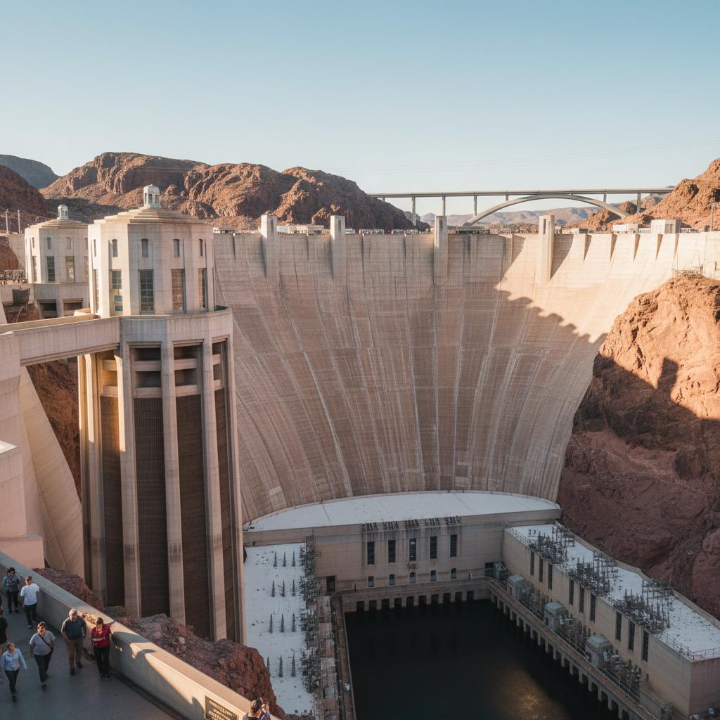 Hoover Dam showcasing architectural significance and heritage.