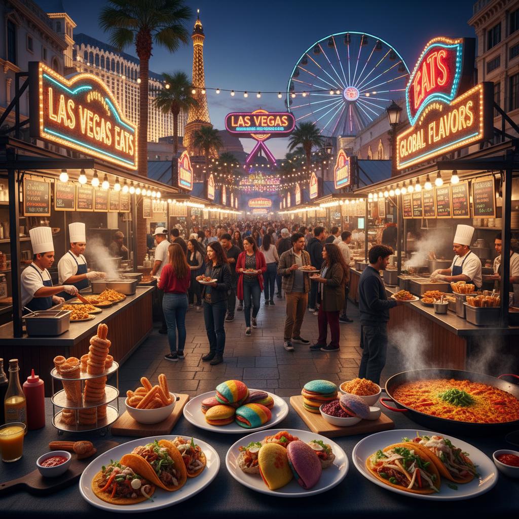 Vibrant food market showcasing culinary culture, appealing to gastronomic tourism.