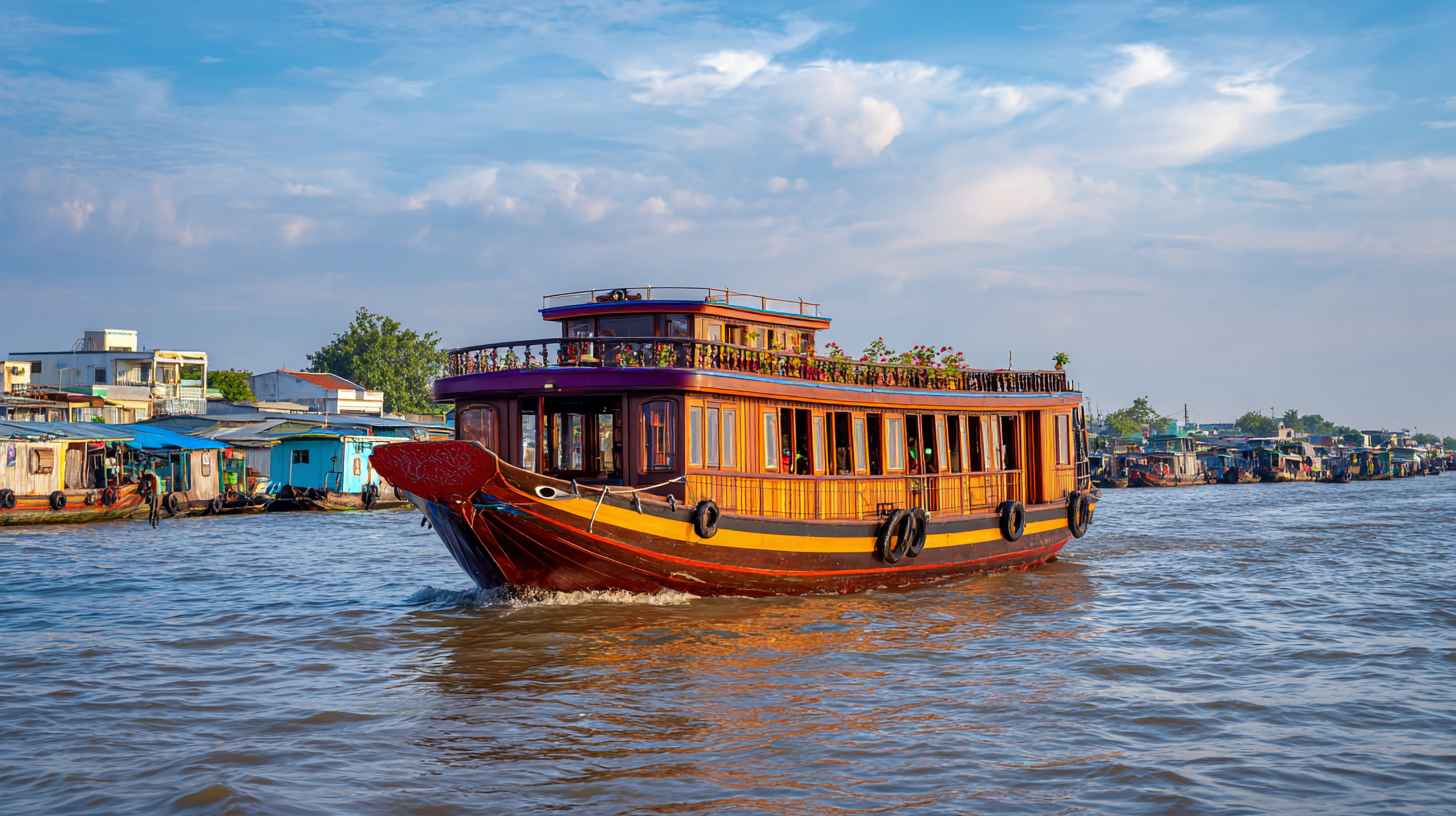 Cruising the Mekong River Cruising the Mekong River
