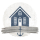nantucket beach cottage icon