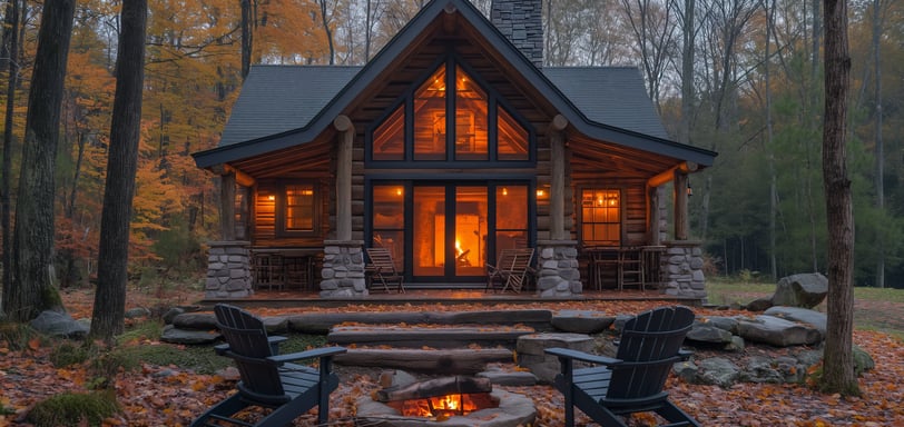 By the Fireside: Romantic Evenings in Rustic Cabins