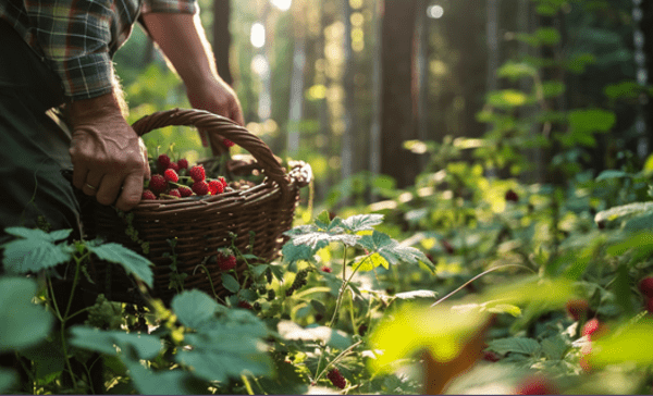 Foraging in the Forest: Edible Plants around Irish Ridge Cabins