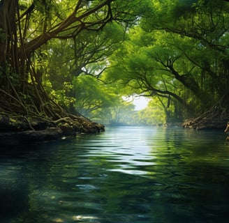 mangroves by the river mangroves by the river