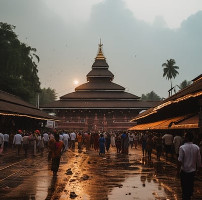 front area of temple