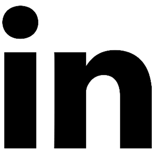 LinkedIn Logo in black