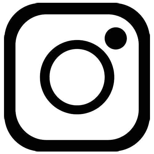 Instagram logo with black circle in center
