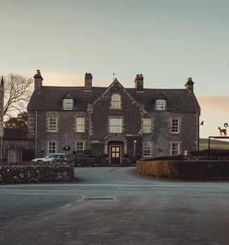 Charming old manor house in Cumbria, nestled in the scenic beauty of the countryside.