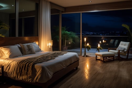 bedroom Luxury Hotel Room in Giradot, Colombia