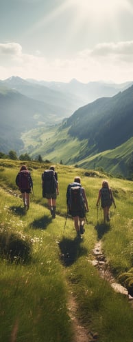 Hiking in the Carpathian Mountains Hiking in the Carpathian Mountains