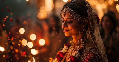 a woman in a wedding dress and veil