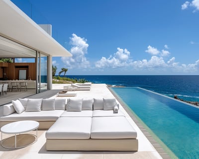 a modern luxury villa in Barbados