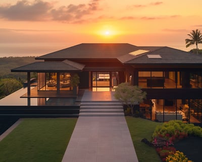 a luxury villa in Kona, Hawaii