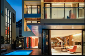A modern home with a pool in Vietnam.