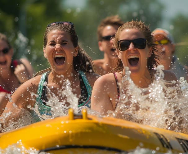 Tourists experiencing joy and excitement on the Ride The Ducks Branson tour, highlighting the fun of Tourists experiencing joy and excitement on the Ride The Ducks Branson tour, highlighting the fun of