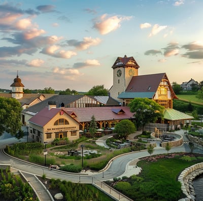 a large building with a clock tower in Madison, Wisconsin