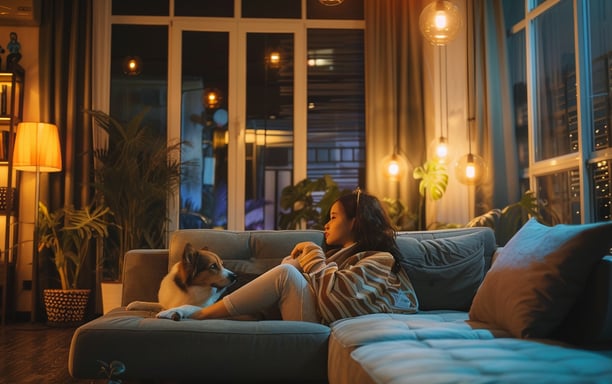 A small villa rental with its owners about to welcome their guests.