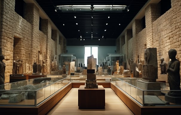 The interior of Antalya Archaeological Museum in Turkey The interior of Antalya Archaeological Museum in Turkey