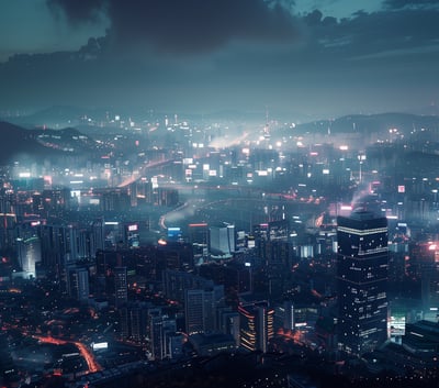 A city view of Seoul, South Korea.