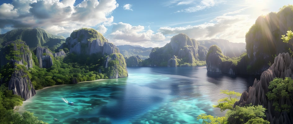 A view of Palawan's diverse marine and coastal ecosystems.