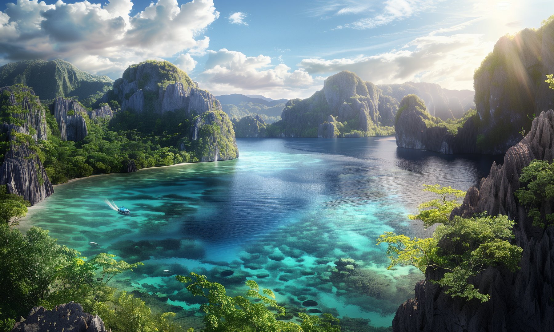Scenic view of the Philippines showcasing lush greenery, crystal-clear waters, and vibrant culture. Scenic view of the Philippines showcasing lush greenery, crystal-clear waters, and vibrant culture.