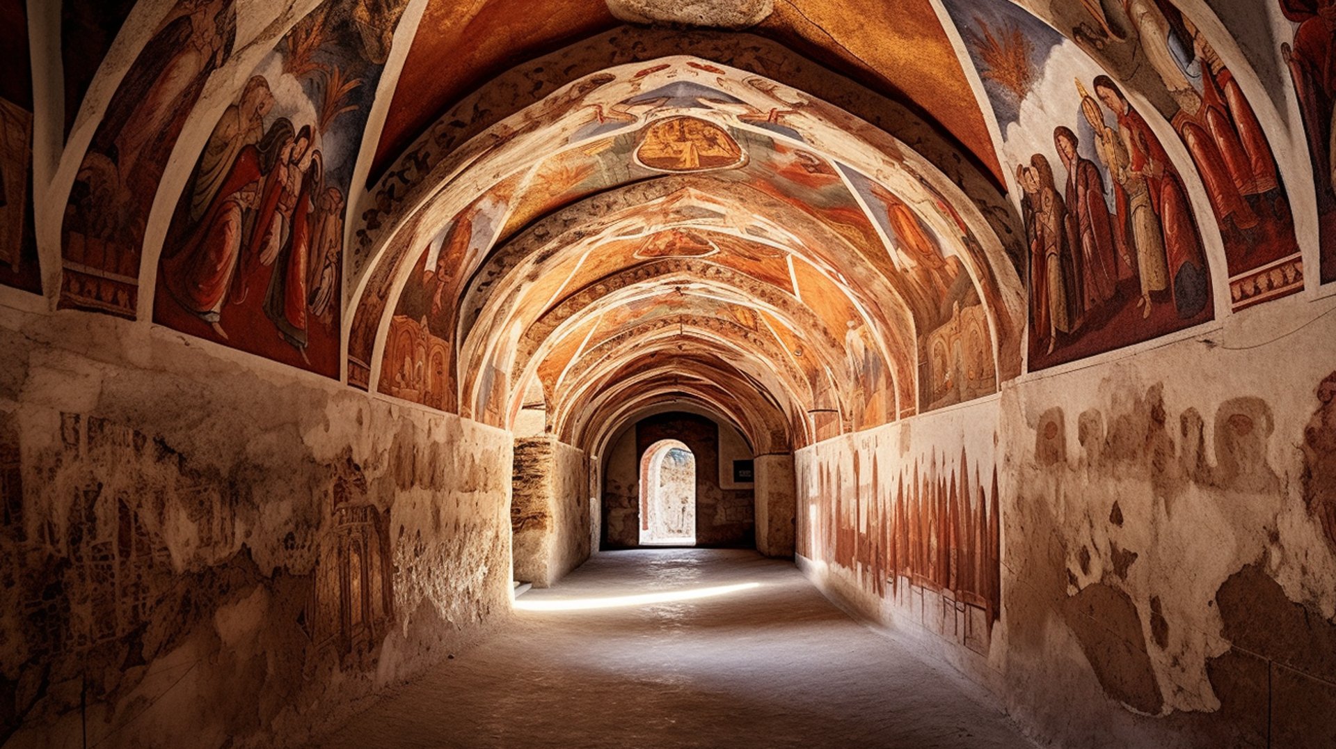 The Church of the Holy Cross in Karabakh, a historic religious site with intricate stone carvings