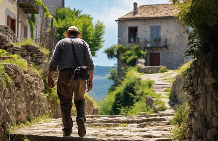 Wandering through ancient paths in Santo Stefano Wandering through ancient paths in Santo Stefano