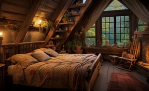 Rustic charm in a Santo Stefano lounge