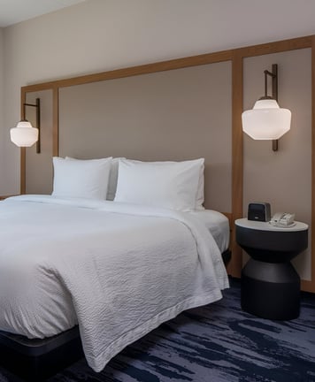 a hotel room at the Fairfield by Marriott Inn & Suites Somerset in Newport, RI