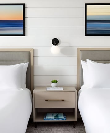 a hotel room at The Pell in Newport, RI