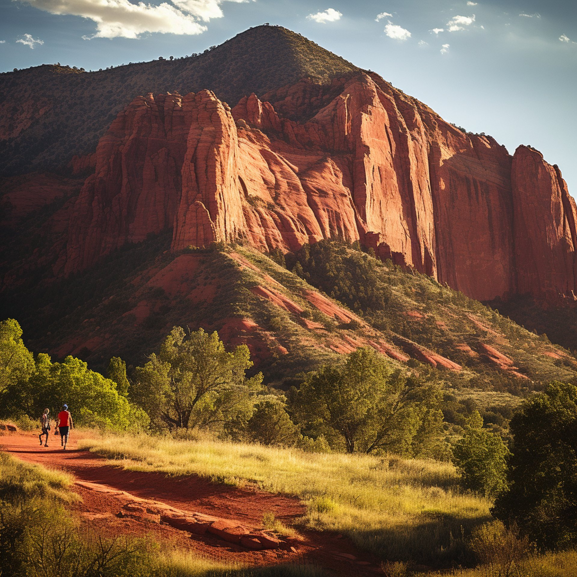 okiescookies a late-afternoon shot capturing the crimson cliffs