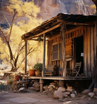 Okiescookies a rustic wooden cabin perched by the side Okiescookies a rustic wooden cabin perched by the side