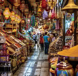 a group of people walking through a market in marmaris, turkey a group of people walking through a market in marmaris, turkey