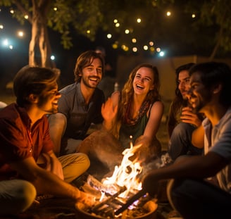 a diverse group of tourists including liam samanth