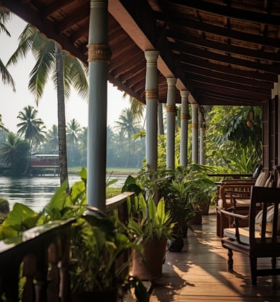 a serene bed and breakfast overlooking the backwater