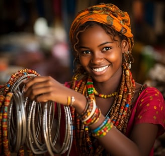 a young african woman ayana captured in high defin