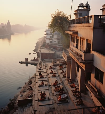 an ancient residence by the ghats of varanasi now