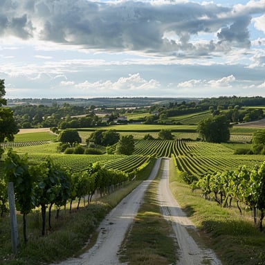 Bordeaux-france-scenery-showing-vineyards